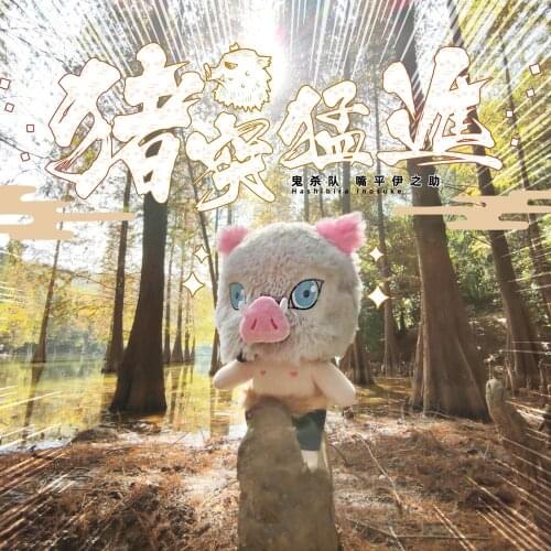 Demon Slayer Kimetsu no Yaiba Hashibira Inosuke Plush 20cm Doll Toy stuffed cute lovely cosplay christmas gift