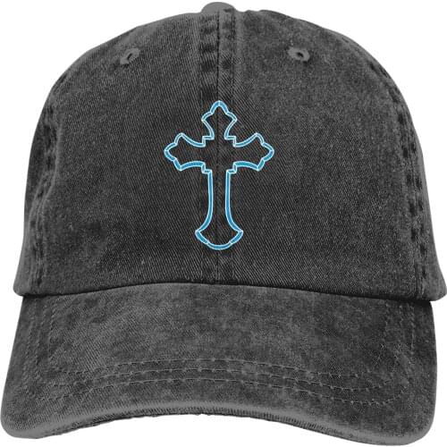 Christian Cross Baseball Cap cowboy hat Peaked cap Cowboy Bebop Hats Men and women hats