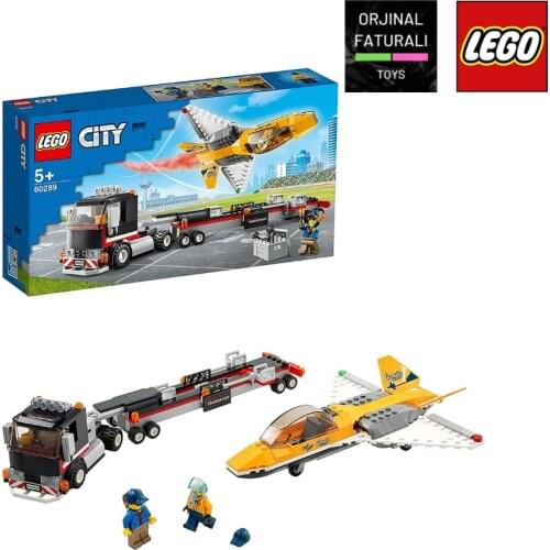 LEGO City Airshow Jet Transporter Building Kit; Fun Toy Playset for Kids, New 2021 (281 Pieces) 60289 Great Birthday Gift Kids