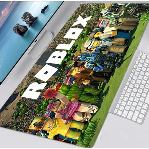 Roblox XL 700X300MM Anime Mousepad HD Printing Computer Gamers Locking Lock Edge Mouse Pad XXL 90x40 Keyboard PC Desk Pad 80X30