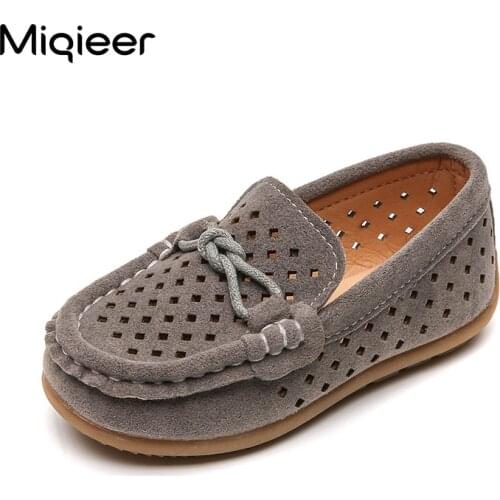 Summer Kids Shoes Children Loafers Boys Girls Slip On Casual Peas Shoes Soft Flat Sneakers Comfortable Breathable Footwear