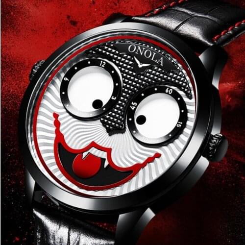 茄诺 Men's Watch With Leather Strap