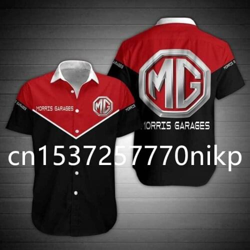 2021 New Mg Morris Garages Mens Shirt 3D Anime Oversized T-shirt Harajuku Casual Mens Clothing High-quality Button Cardigan