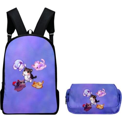 Aphmau merch backpack set lightweight youth school bag 3D printing pencil case good partner for students