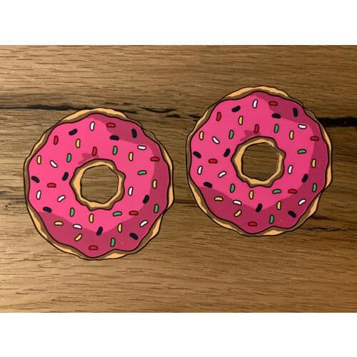 DONUT Sticker Fun Car Tuning Retro Low Airride Drift Rat Rust Rat # 502 sugar car decal