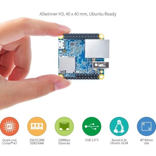 NanoPi NEO Cortex-A7 Development Board Allwinner H3 Open Source 512M DDR3 RAM Quad-core Development Board 100M Ethernet Diy