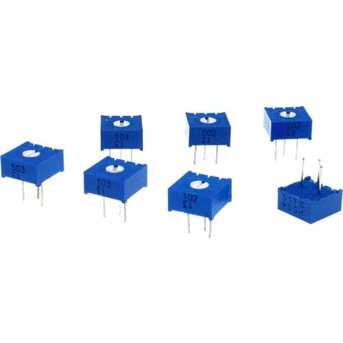 New 3386P 1K 2K 5K 10K 50K 20k/203 200k/204 102 202 502 103 503 Single-turn precision adjustable potentiometer