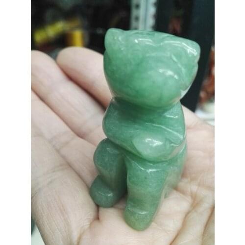 Hand carved Dongling jade monkey Decoration statue