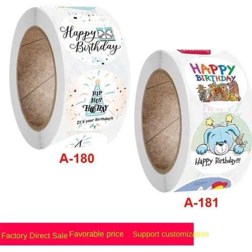 Roll up party sticker gift label decoration thank you sticker