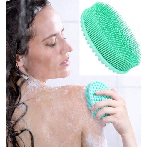 YBLNTEK Silicone Bath Brush Mini Shower Brush Body Scrubber Bath & Shower Loofah Brush Gentle Scrub Skin Exfoliation Women Men