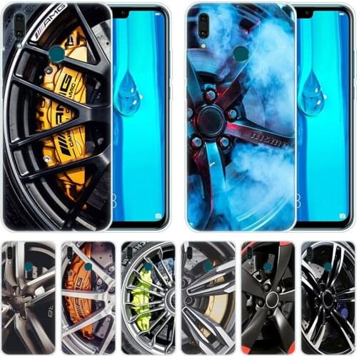 Silicone Case Sports car Wheels rims vehicles for Huawei Mate 30 20 Lite 10 Pro Y5 Y6 Y7 Pro 2019 Y9 Prime 2019 2018 Y6 Pro 2017