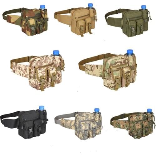 Outdoor Military Tactical Waist Bag Hunting Cycling Bags Molle Camping Hiking Pouch Kettle Bag Bolsillo Molle Waist Pack Bag