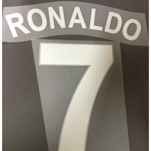 Top Quality 2008 UCL #7 Ronaldo Nameset Printing Customize Any Name Number Iron Soccer Patch