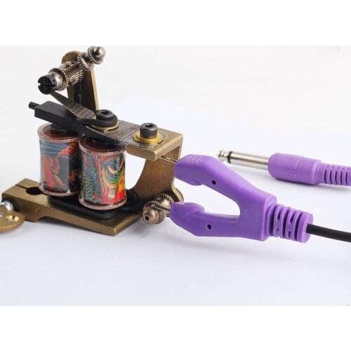 YILONG 1.8m Top Quality Tattoo Clip Purple Rubber Silicone Cord For Tattoo Power Supply Tattoo Machine Free Shipping