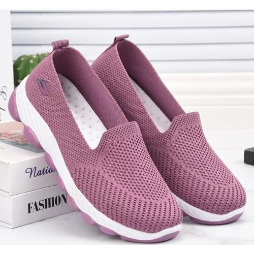 New 2021 Women Casual Shoes Fashion Sneakers Breathable Mesh Walking Shoes Spring Summer Tenis Feminino Soft Flat Shoes