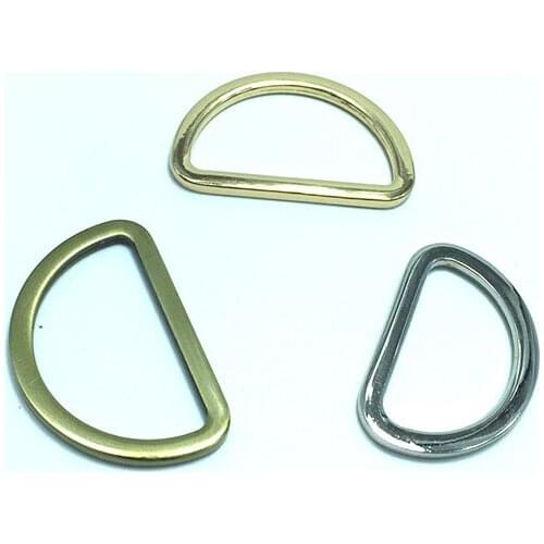 1 1/4 Inch( 30mm) D-Rings Flat D-Rings Bevelled Edge, Purse Strap Connectors