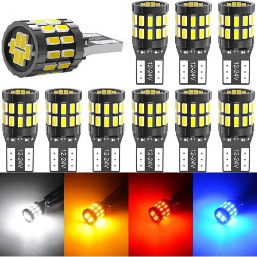 10pcs Car LED T10 W5W LED Canbus Car Interior Lights for Volkswagen Polo Golf 4 5 6 7 GTI Passat B6 B5 JETTA MK5 MK6 CC Touareg