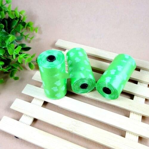 20PCS/Roll Zero Waste Pet Dog Waste Poop Bag Biodegradable Bags For Dogs Garbage Pick Up Clean Bag Outdoor Travel Pet Supplies