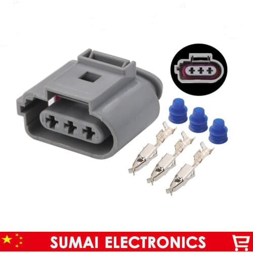 10 sets 3 Pin female 1J0973723G car connector,Car Crankshaft Sensor sensor plug/Auto Fog plug connector for VW Audi etc