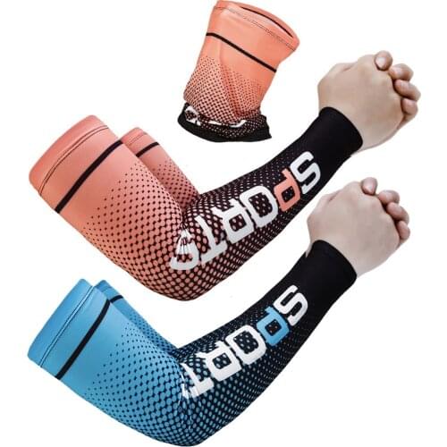 3PCS/2PCS Bicycle UV Sun Protection Cuff Cover Men Sport Cycling Running Arm Warmers Sleeves Unisex Cooling Arm Sleeves Cover