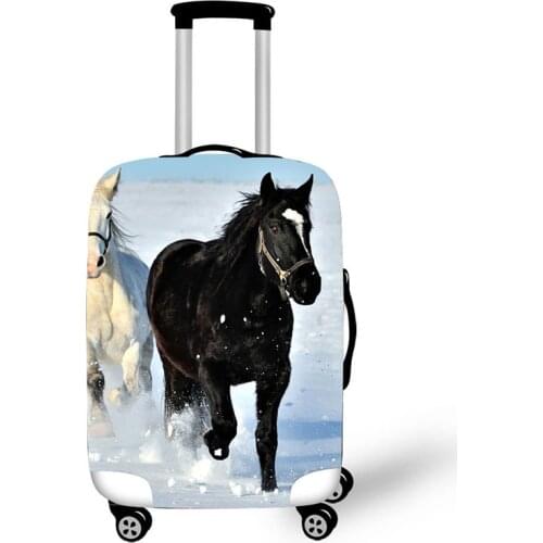 Case for suitcases galloping horse cover case suitcase luggage protective cover Travel accessories Colorful zipper trolley cover