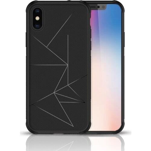 TPU Cell phone case with anti fall for iPhone Xs XR Xs Max with hidden vehicle discs