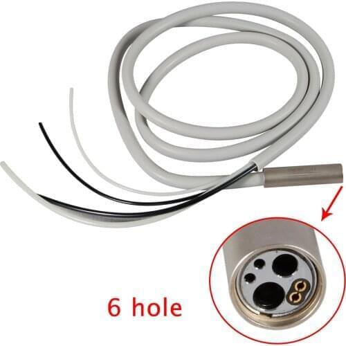 E-generator Dental Fiber Optic LED 6 Hole Tubing Tube Silicone Hose 6 Pin Dental high speed handpiece high quality