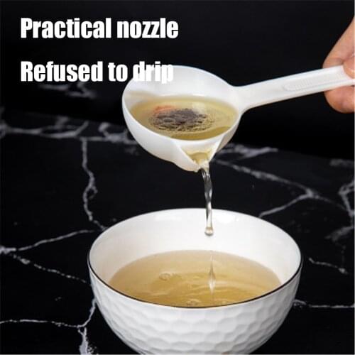 Soup Filter Scoop Filter Grease Spoon Colander Spoon Soup Oil Separation Cooking Colander Tools Kitchen Gadgets Ladle Tableware