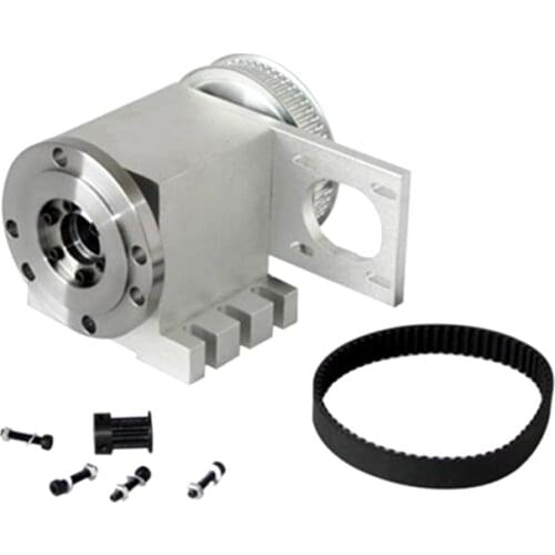 CNC Router 4th Axis Hollow Shaft A Rotary Center height 65MM for Milling Machine