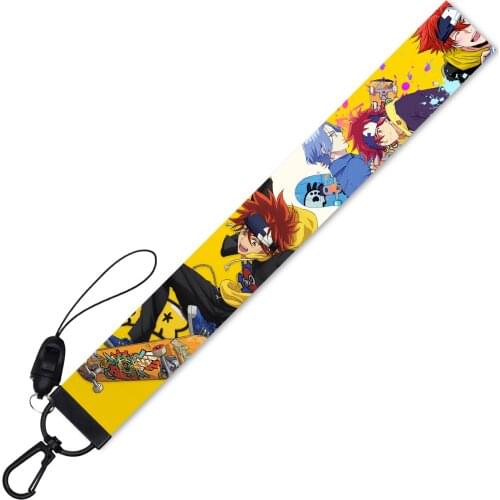 Hot Anime SK∞ SK8 The Infinity Cosplay Ribbon Keychain Reki Langa Cartoon Print Hand Rope Key Chain School Bag Pendant Fans Gift