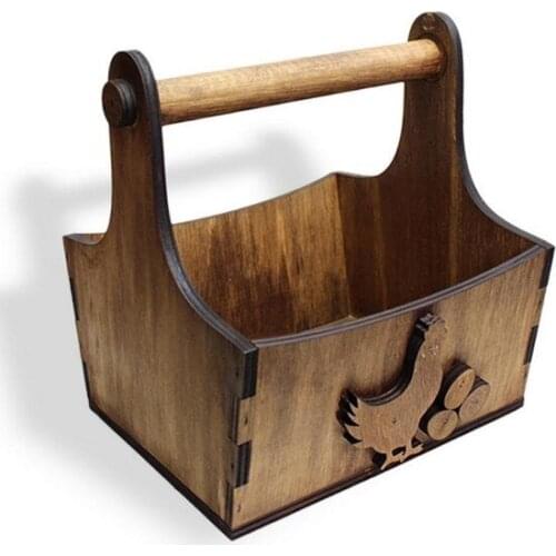 Hk Decor Chicken and Egg Pattern Egg Basket decorative baskets cestos decorativos декоративные корзины