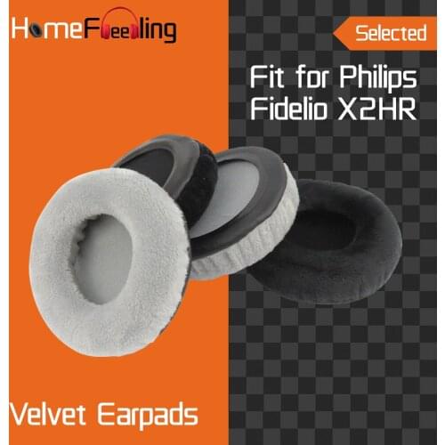 Homefeeling Earpads for Philips Fidelio X2HR Headphones Earpad Cushions Covers Velvet Ear Pad Replacement