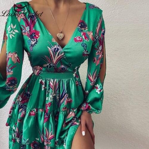 Зеленые летние платья Lucky Pocket China At AliExpress