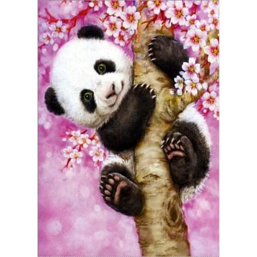 5D diamond painting DIY full diamond embroidery kit Animal panda mosaic handmade home decoration ornaments hanging painting