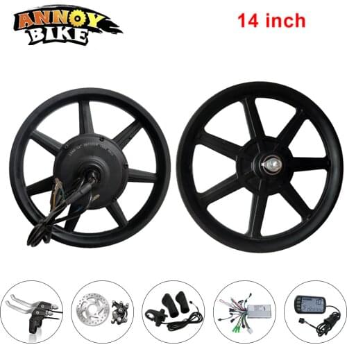 ANNOYBIKE 14 inch One Motor Wheel Kit Bicicleta Brushless Gear 36V48V250W Electric Bicycle Motor Drive Wheel Electric Bicycle