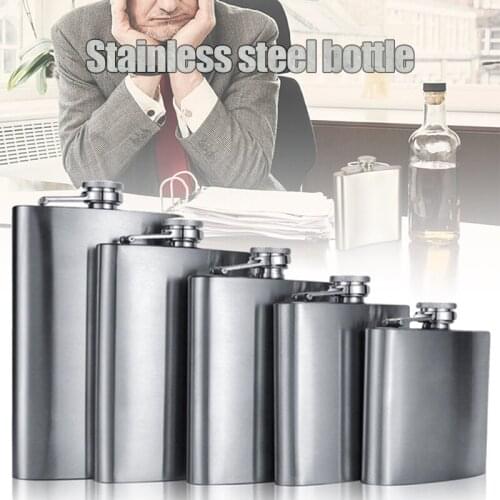 Stainless Steel Hip Liquor Flask Whiskey Alcohol Pocket Wine Bottle A1