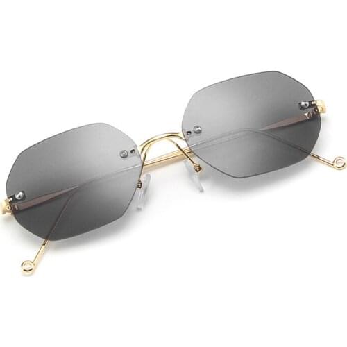 2021 new sunglasses fashion ocean piece sunglasses women personality frameless trim sunglasses men trendy casual driving glasses