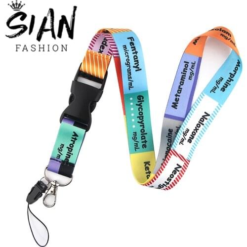 SIAN Cute Printed Lanyards Key Chain Lanyard Neck Strap for Phone Keys ID Card Cartoon Lanyards or Work ID Card Fashion Pendant