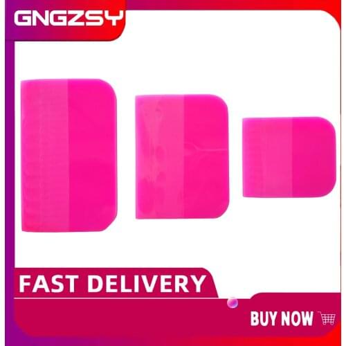 New Pink Squeegee TPU PPF Oxford Scraper for Car Clothing Transparent Film Vinyl Wrapping Paint Protective Film Tools B77 B72