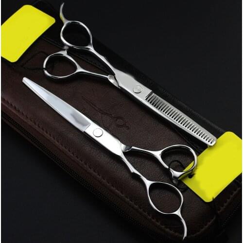 Custom name 5.5/6 inch left-hand brush man professional scissor Hairdressers hair scissor Shears hair boutique barber short