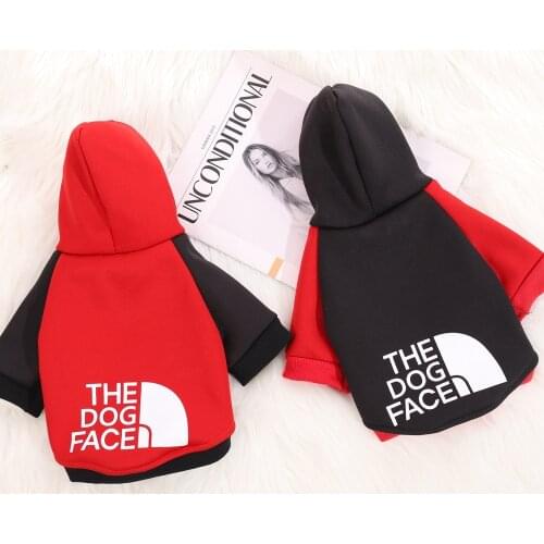 Dog clothes dog shirt hoodie cat Pet pet clothes french bulldog Medium Dog Two-legged clothes printing Spring and Autumn Fashion
