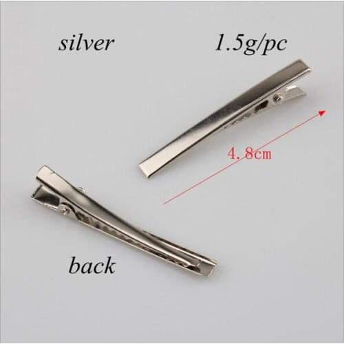 Wholesale Cheap 50Pcs/Bag Imitation Rhodium Plated Brooch Base with Safety Buckle Diy Corsage Hair Accessories