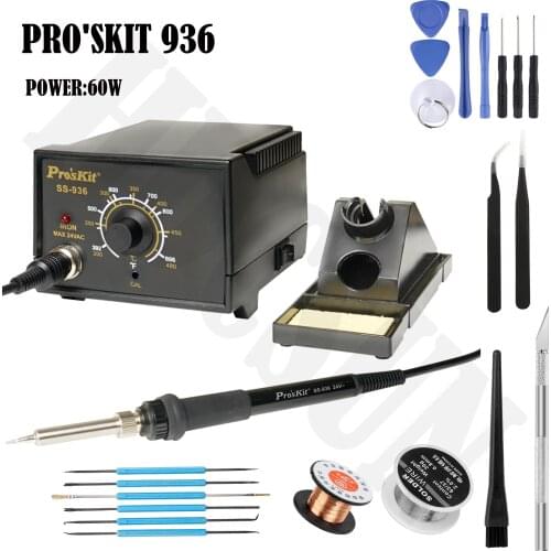 Original ProsKit new release SS-936 Temperature-Controlled solder station 60W 936 solder iron high quality Welding tool