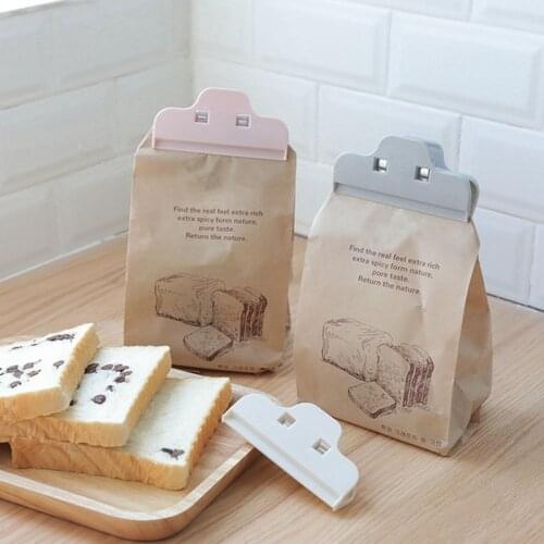 Portable Plastic Seal Clips Kitchen Snack Sealing Clamp Moistureproof Fresh Keeping Sealer Food Storage Bag Clip Kitchen Tools