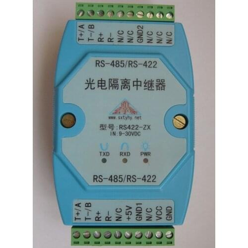 Industrial Grade RS485 RS422 Repeater Optical Isolated Data Converter signal amplifier, DIN Installation ADAM Module