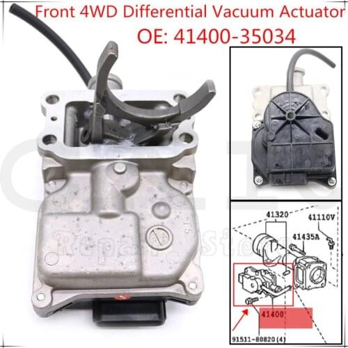 Front Differential Vacuum Actuator Solenoid Valve 4140035034 For TOYOTA Tacoma 4Runner 4WD V6 2014-2015 4140035031 41400-35034