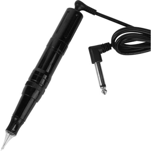 Rotary Tattoo Machine Black Motor Gun Pen Aluminum Body Art Shader Liner Permanent Makeup for Power Supply Cartridge Needles