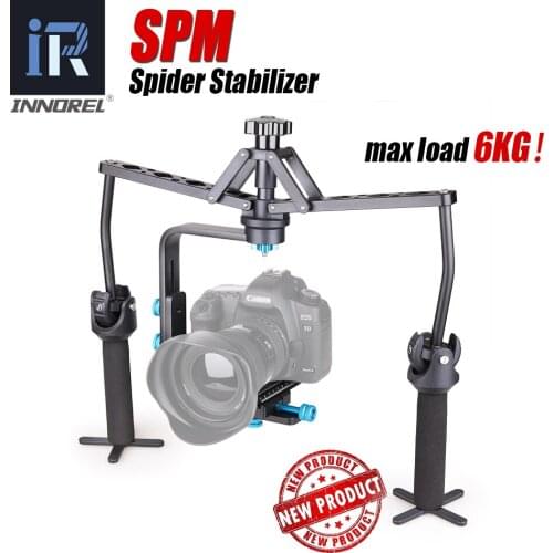 Handheld Video Spider Stabilizer Aluminium Alloy Gimbal Adjustable for DSLR Camera Canon Nikon Sony Camcorder 6kg Max Load