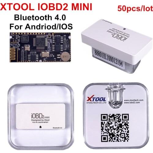 50PCS IOBD2 Mini Code Reader Scanner Suitable for Android/IOS with Hud Head-Up Display OBD2 ELM327 BT Auto Diagnostic Tool
