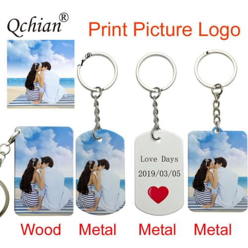 Custom DIY Dog Tag Photo Keychain Stainless Steel Engraved photograph Keychain for Love Dog Couple Memorial Day Lover Picture